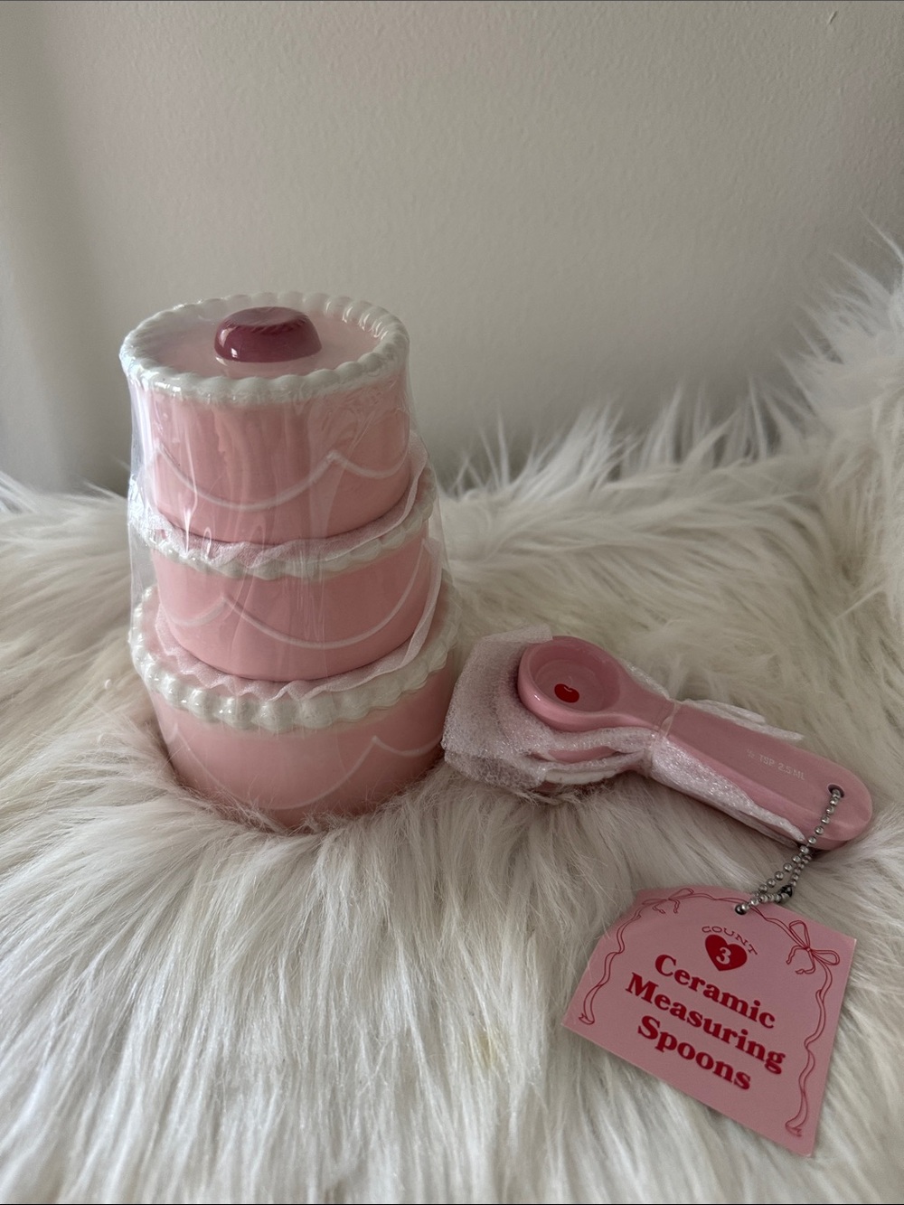 Target bullseye valentine 2026 Cake Stacking measuring cups and spoons
